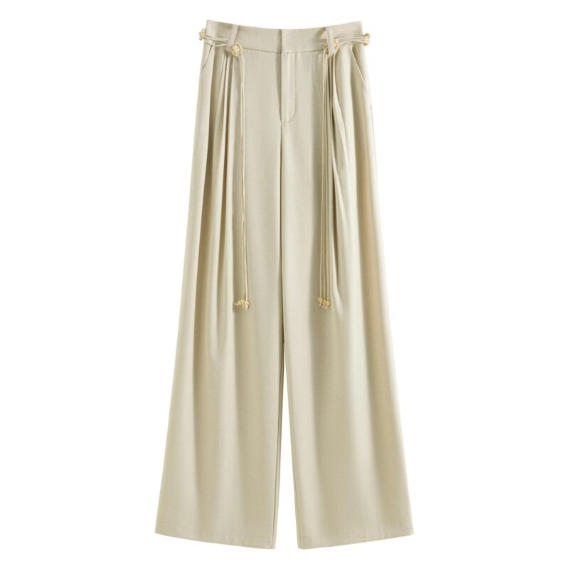 High Waist Wide Leg Casual Pants for Women