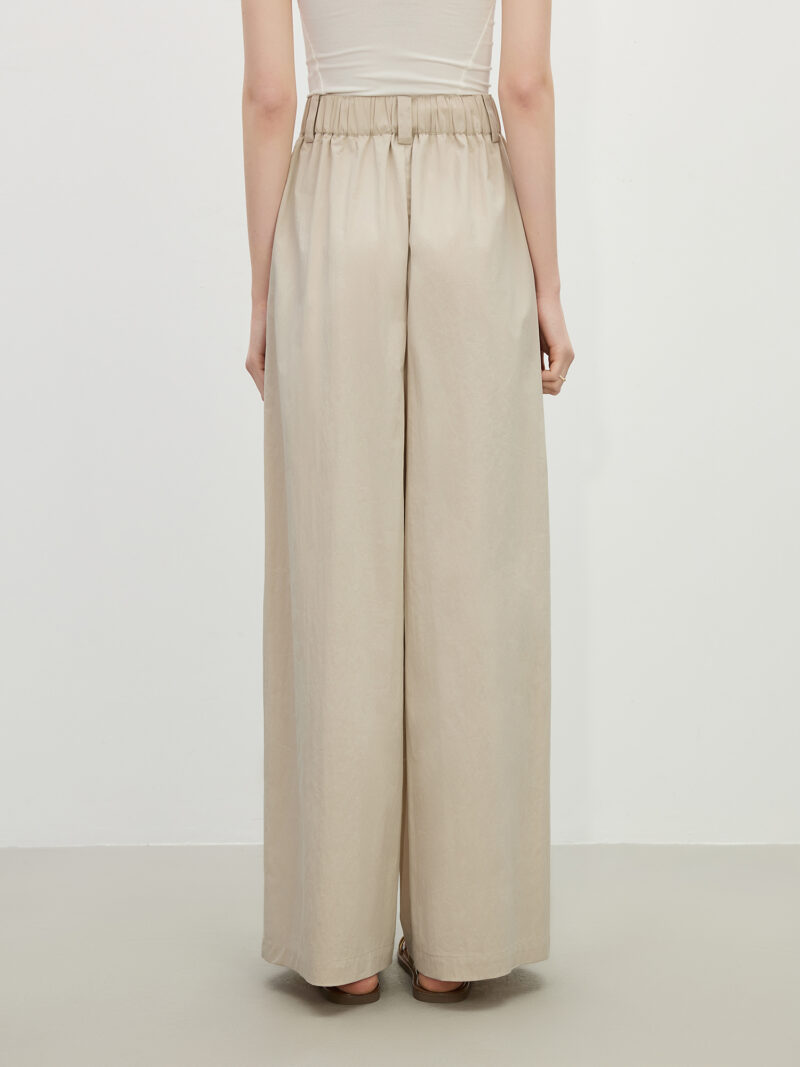 Summer Women's Relaxed Straight Leg High-Waist Trousers - Image 6