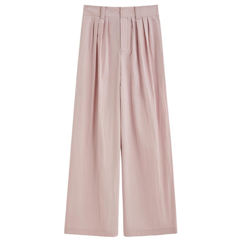 Summer Women's Relaxed Straight Leg High-Waist Trousers