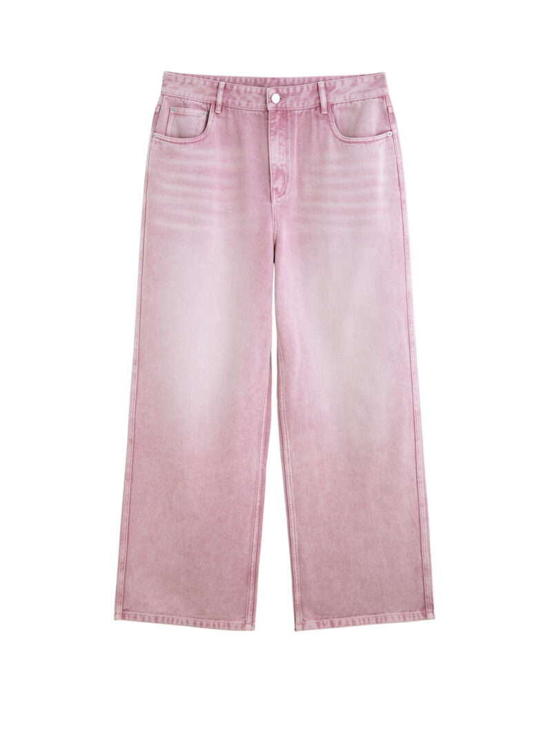 Vintage High Waist Wide Leg Distressed Jeans for Women - Image 6