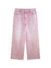 Vintage High Waist Wide Leg Distressed Jeans for Women