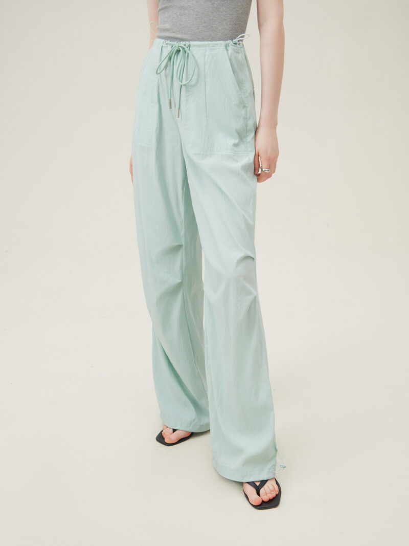 Summer Light Green Elastic High-Waist Casual Overalls for Women - Image 4