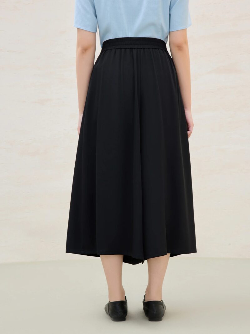 Plus Size High-Waisted Wide-Leg Culottes for Women - Image 5
