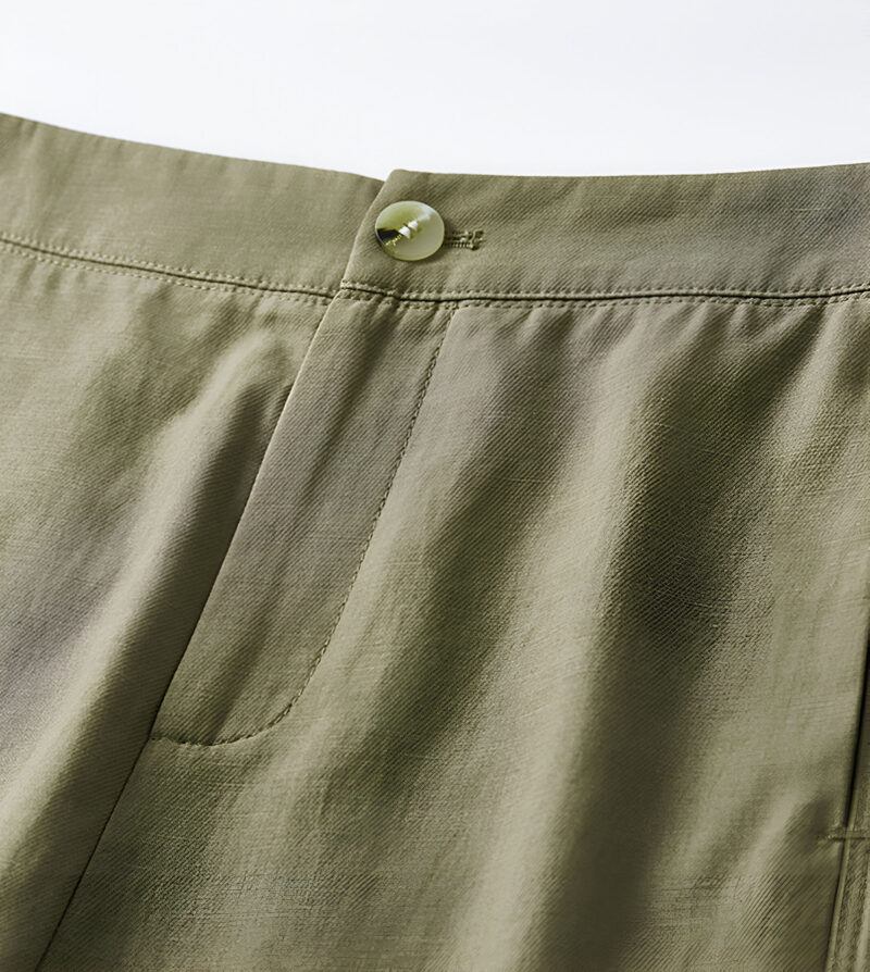 High-Waist Lyocell Cotton Office Pants for Women – Ankle-Length, Straight Fit - Image 6
