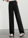 Comfort Wide Leg Straight Dress Pants