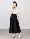 High Waist Wide Leg Lyocell Pants for Women – Summer Office Style
