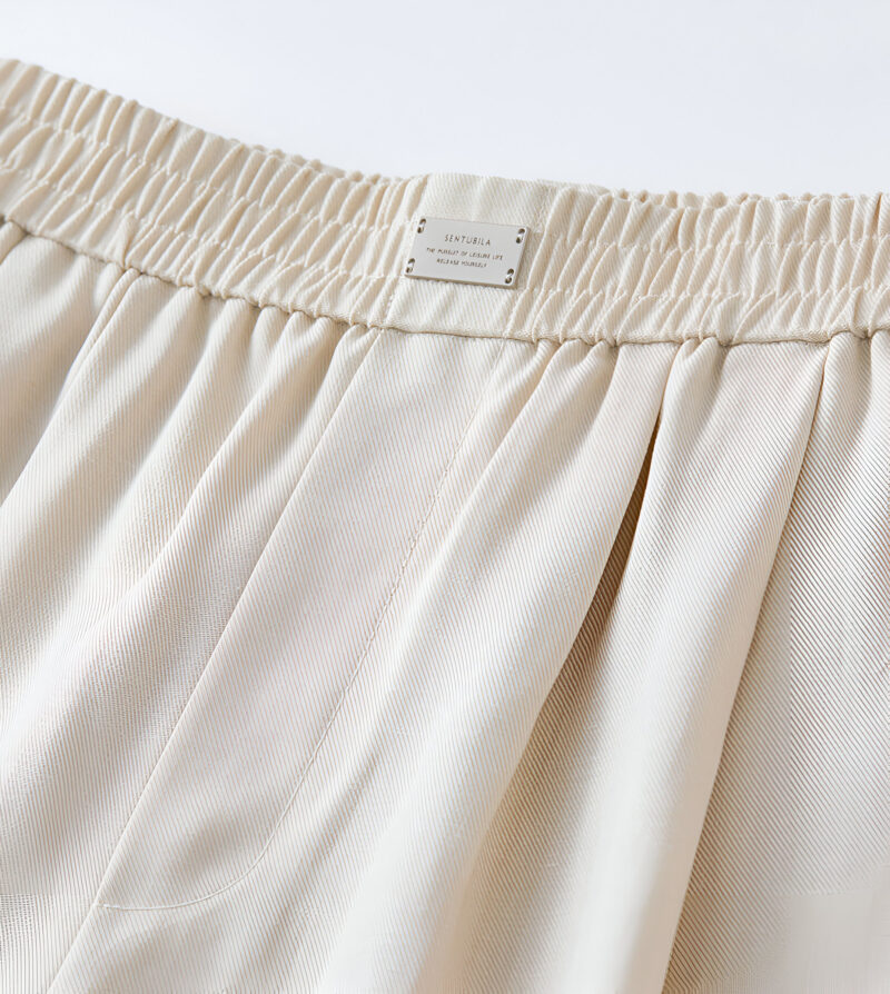 High Waist Wide Leg Lyocell Linen Pants for Women – Spring Summer Trousers - Image 5