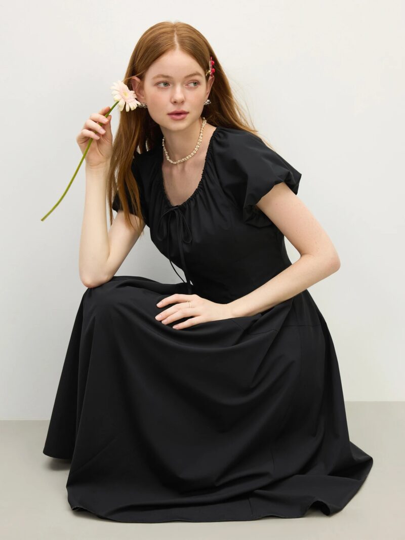 Elegant Summer Fit & Flare Midi Dress - Image 6