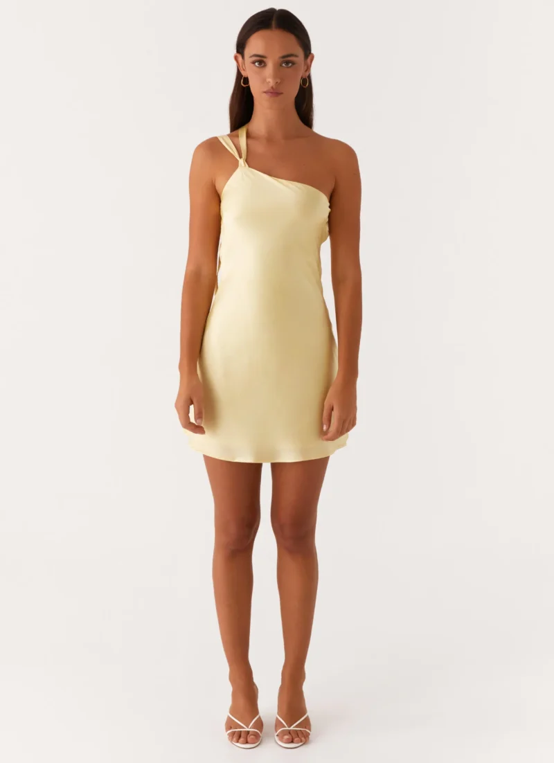 Women's Summer Backless One Shoulder Mini Dress – Sexy Cami Party Look - Image 2