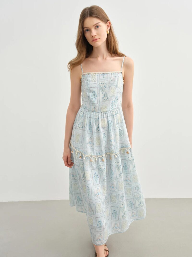 2-Piece Summer Suspender Dress and Denim Jacket Set - Image 3