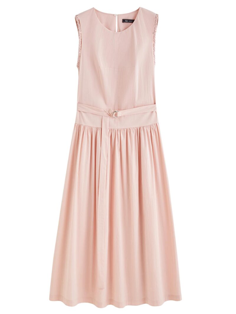 Elegant Summer Sleeveless Midi Dress for Women - Minimalist Holiday Style - Image 6