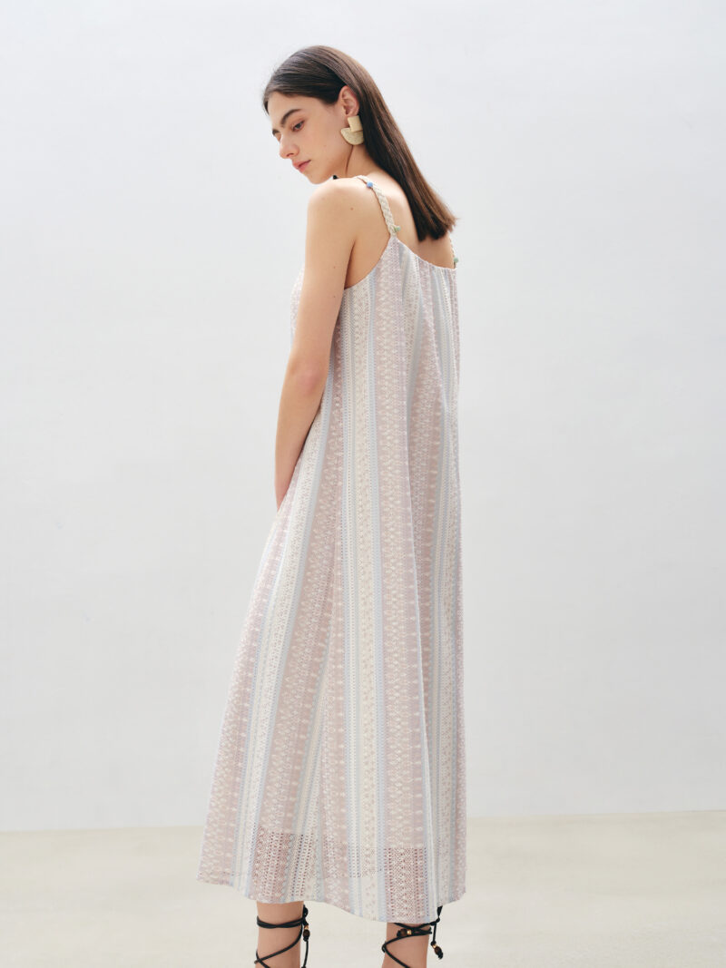 Boho Chic Strappy Midi Dress - Image 4