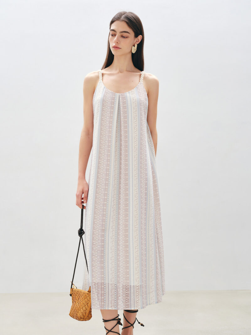 Boho Chic Strappy Midi Dress - Image 2
