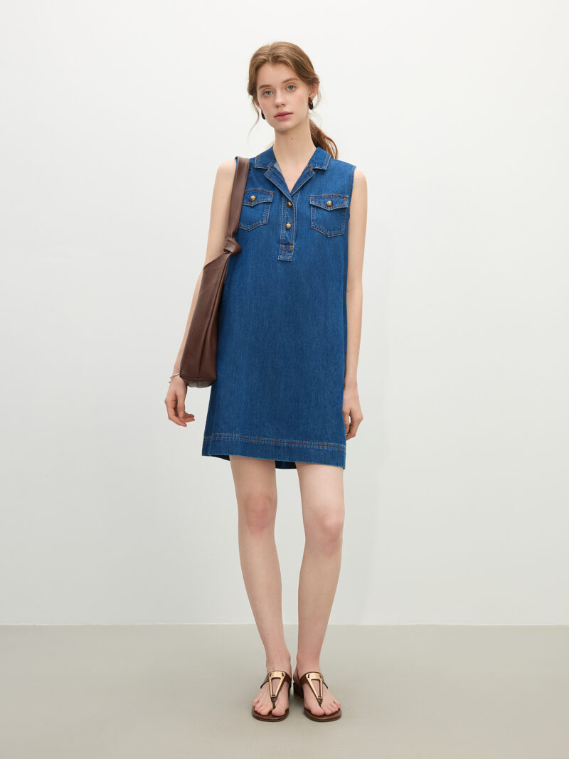 Summer Denim Shirt Dress - Image 4