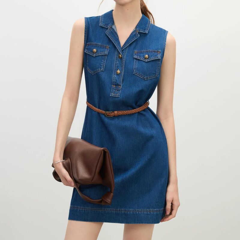 Summer Denim Shirt Dress