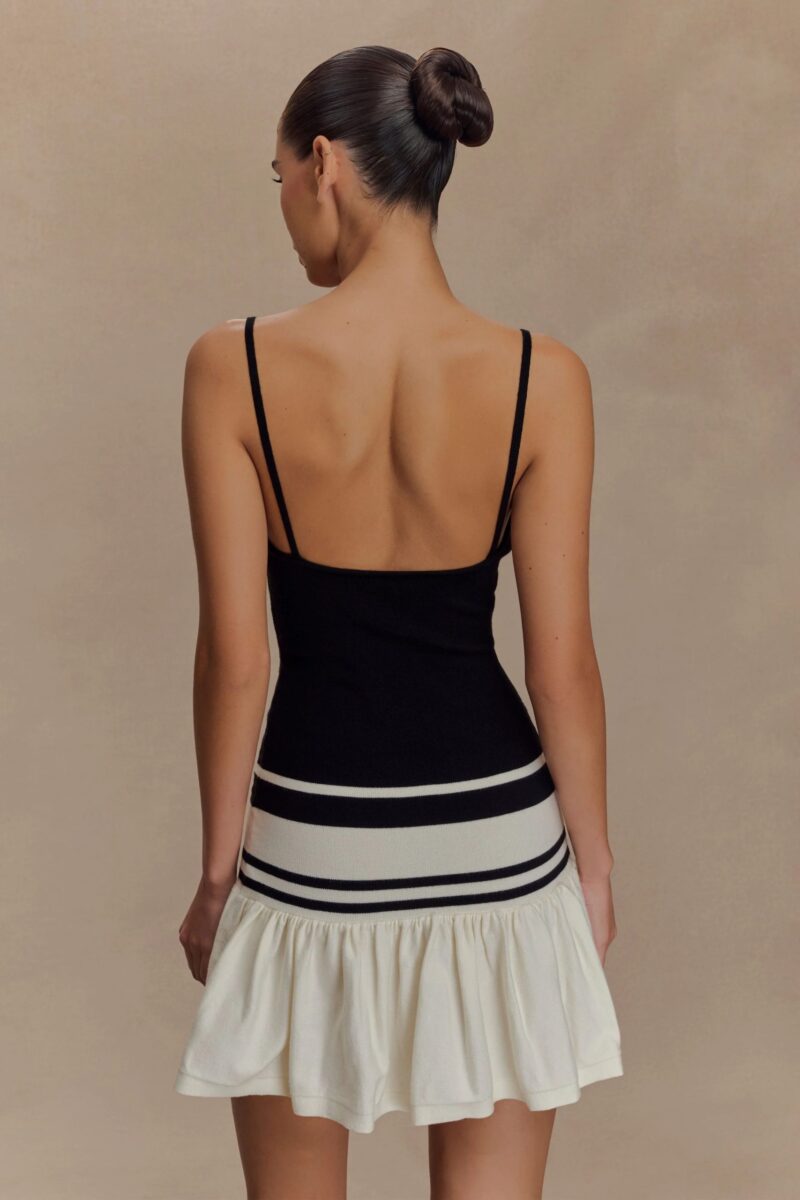 Sexy Patchwork Spaghetti Strap Mini Dress - Image 5
