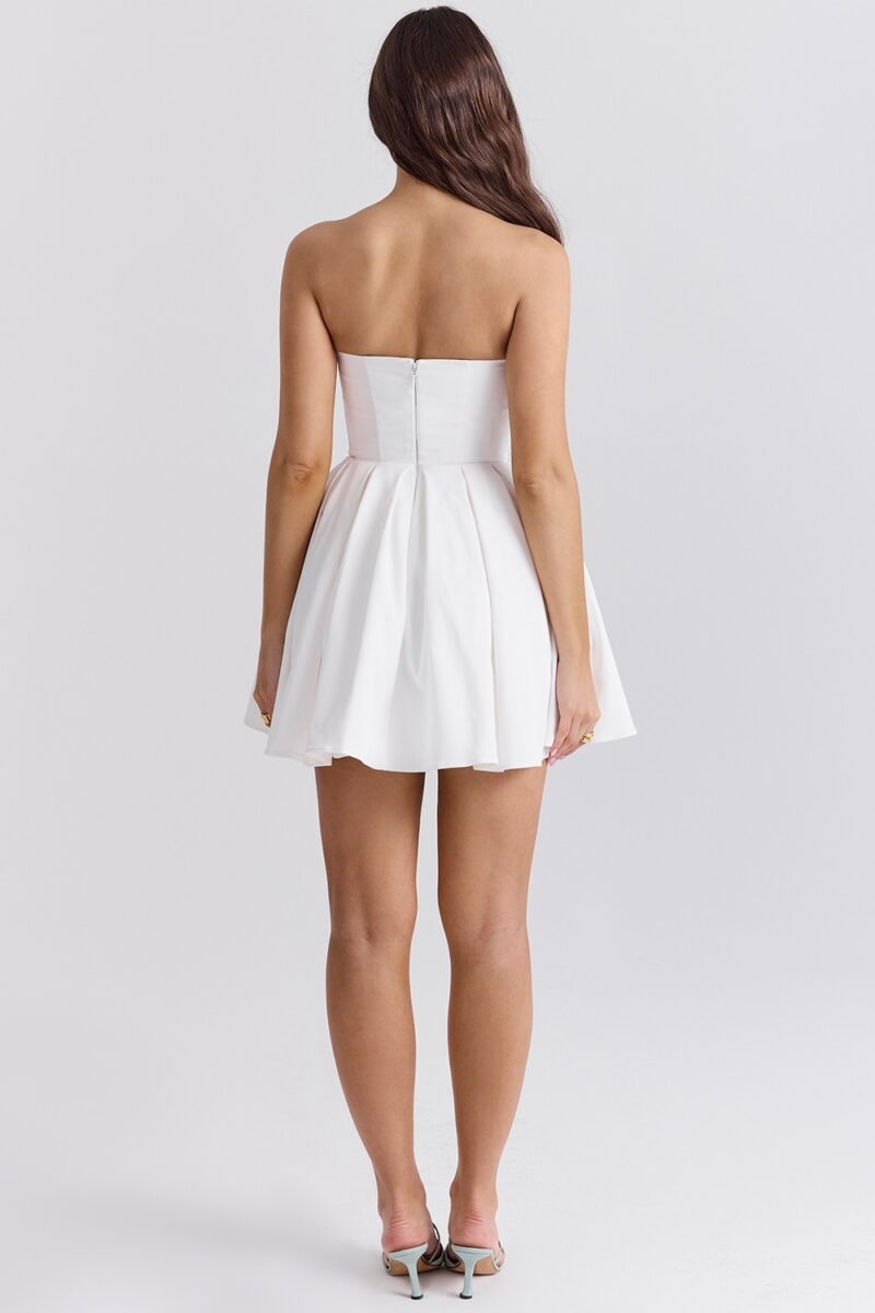 Elegant Strapless Mini Corset Party Dress - Image 7