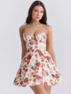 Floral Print A-Line Flare Dress for Women