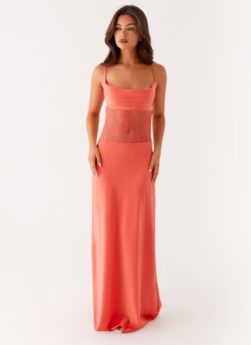 Summer Lace Patchwork Backless Spaghetti Strap Maxi Dress - Image 6