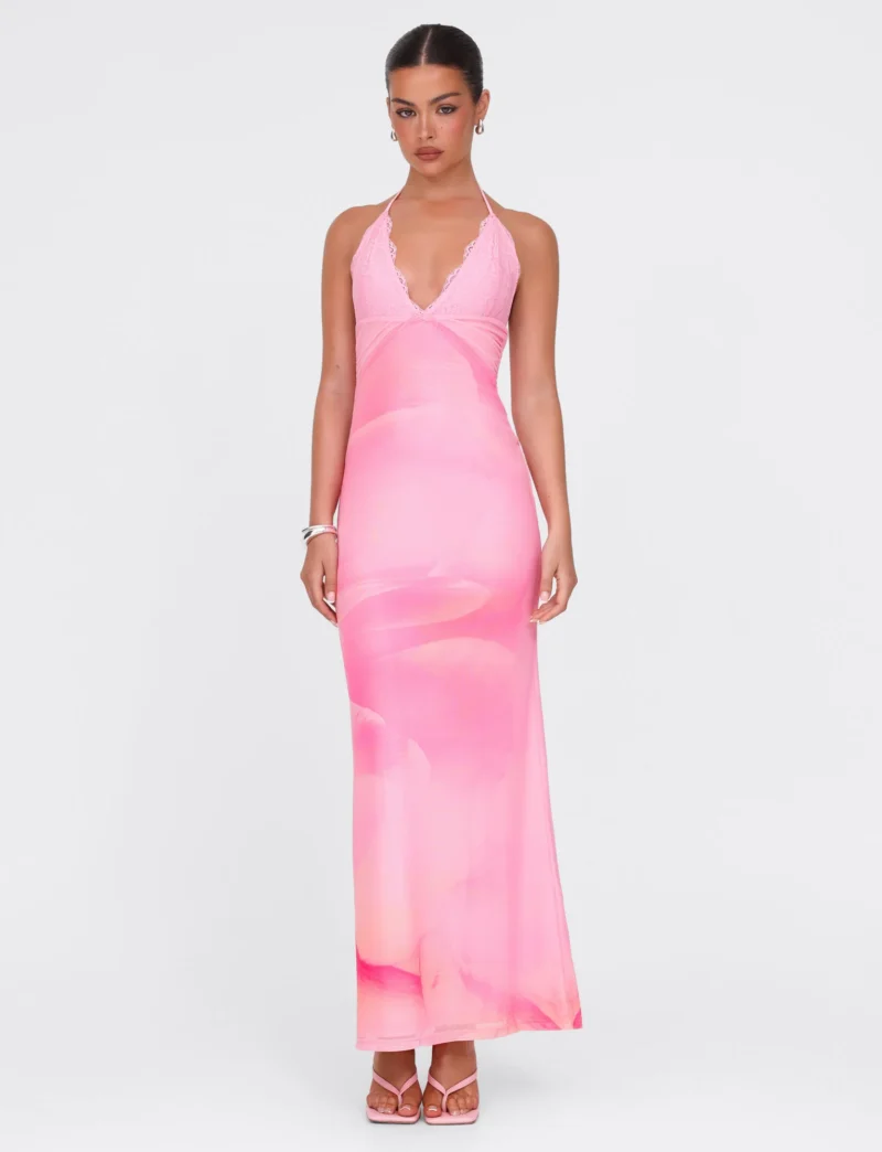 Backless Spaghetti Strap Maxi Dress – Sexy V-Neck Bodycon Gown - Image 6