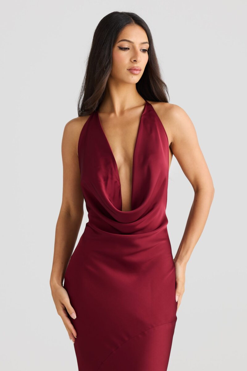Sexy Halter Backless Maxi Dress - Image 4