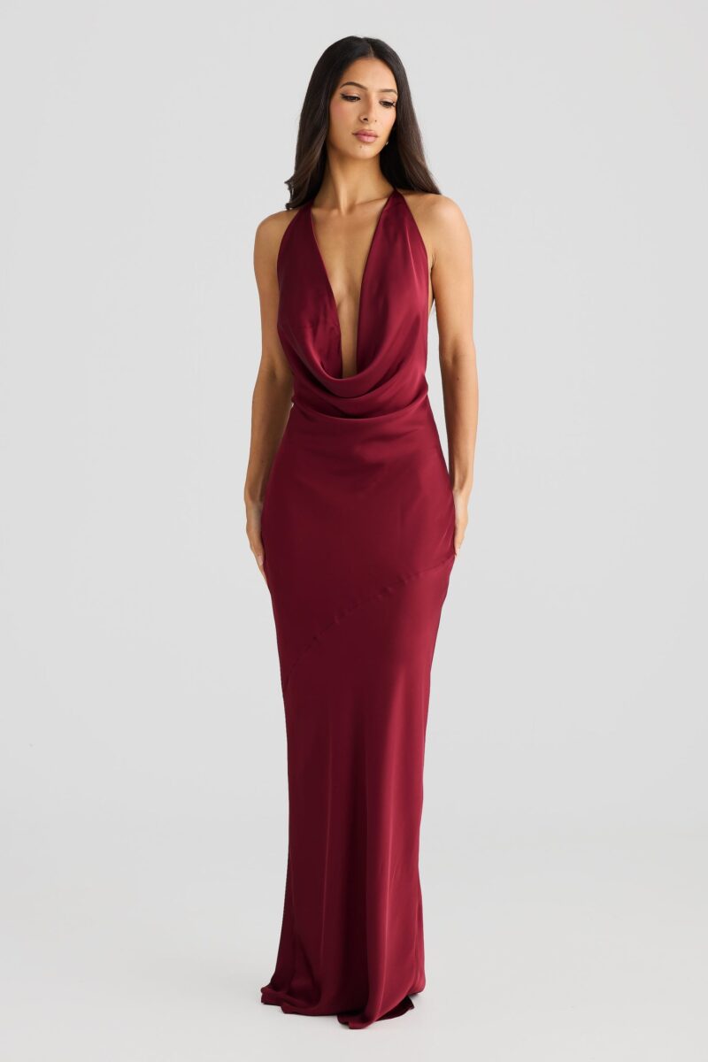Sexy Halter Backless Maxi Dress - Image 3