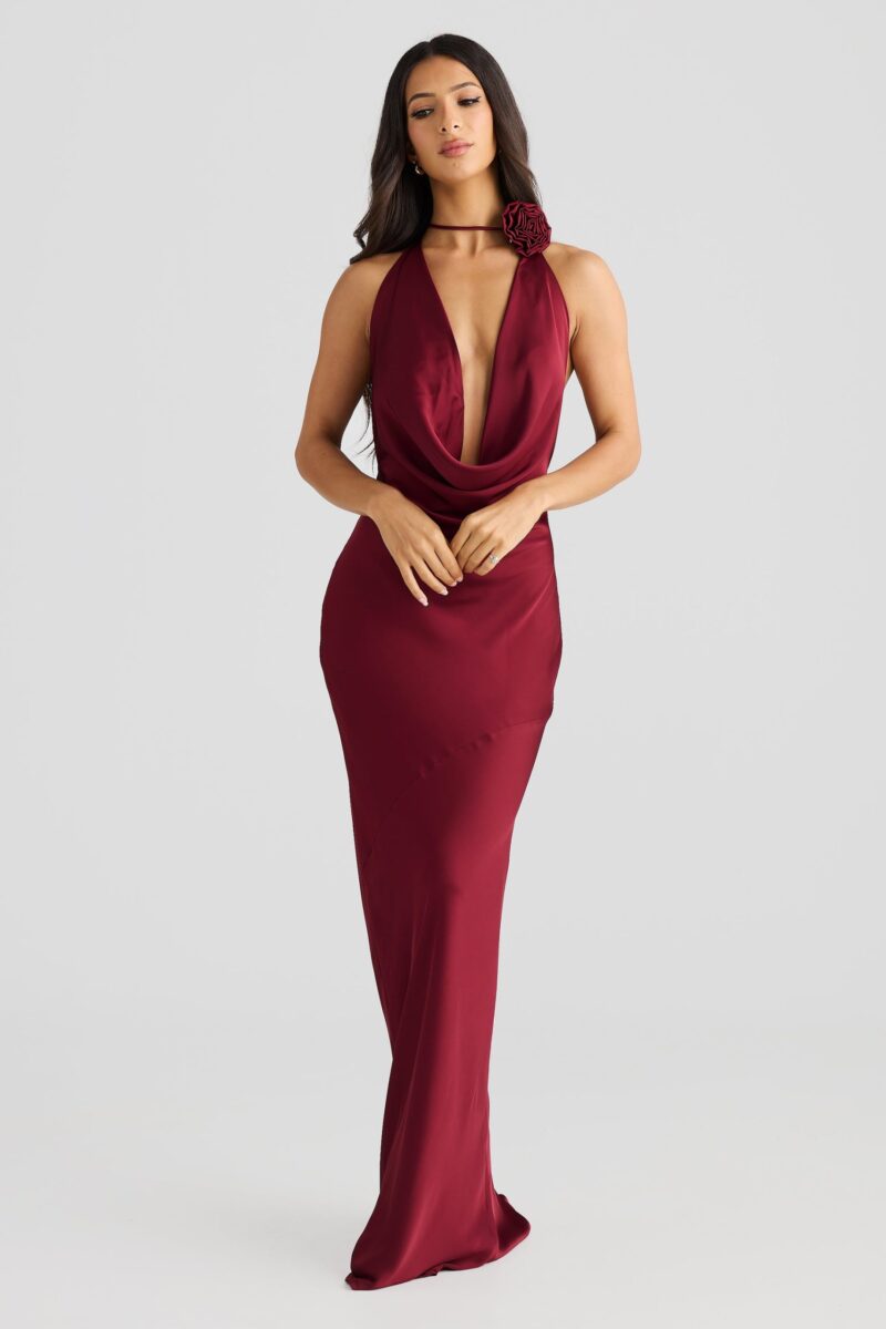Sexy Halter Backless Maxi Dress - Image 7