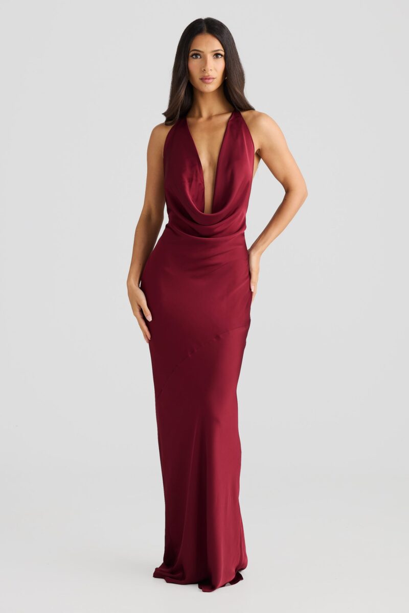 Sexy Halter Backless Maxi Dress - Image 2