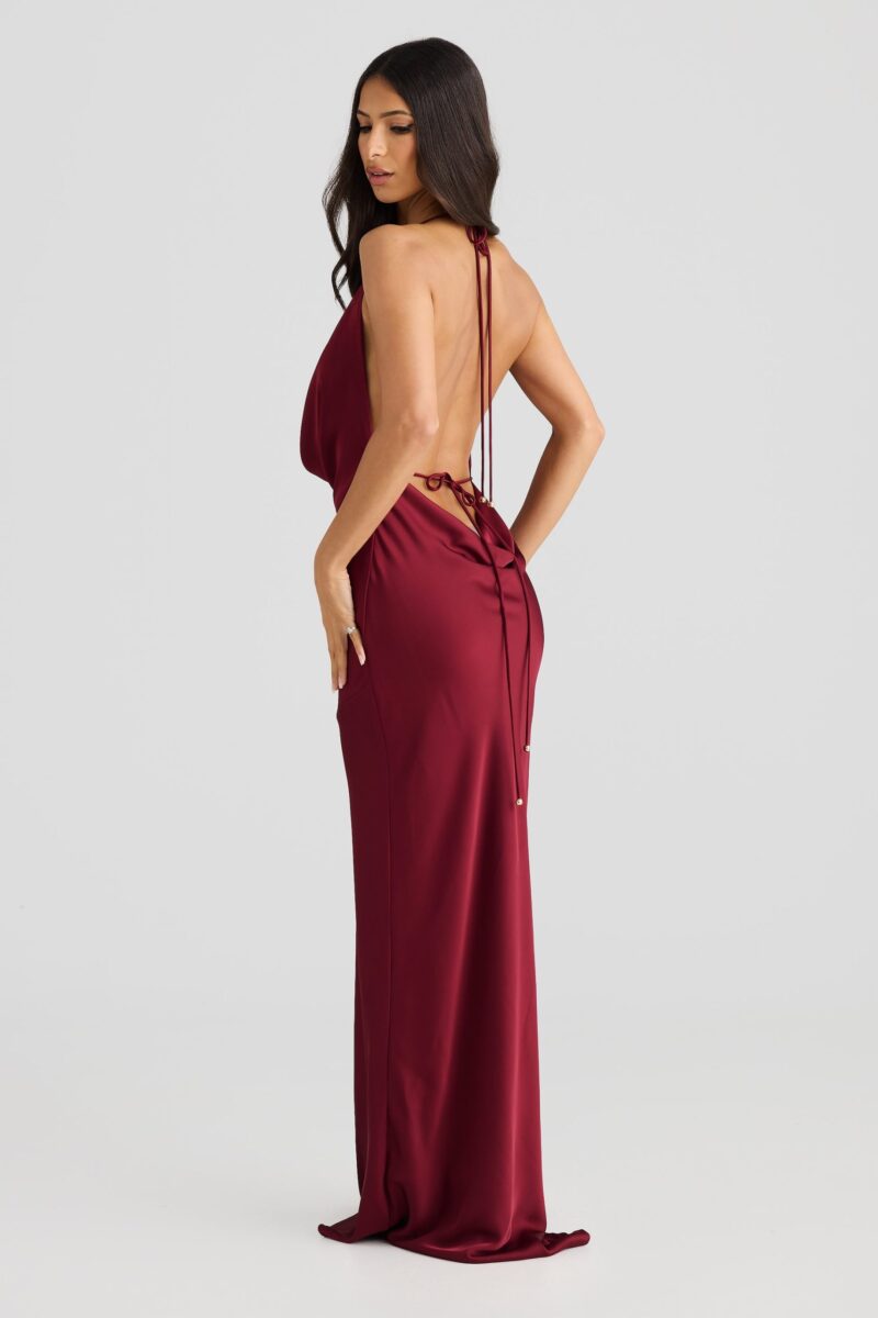 Sexy Halter Backless Maxi Dress - Image 5