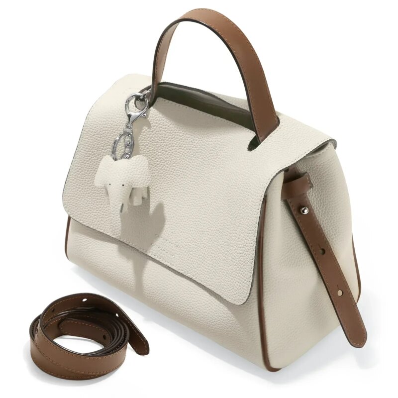 Genuine Leather Tote Crossbody Satchel for Women – Fashionable & Versatile Bag - Image 3