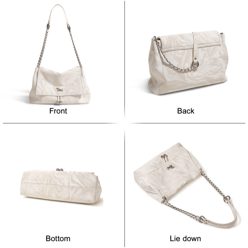 Chic PU Leather Tote Shoulder Bag – Versatile Handbag - Image 6