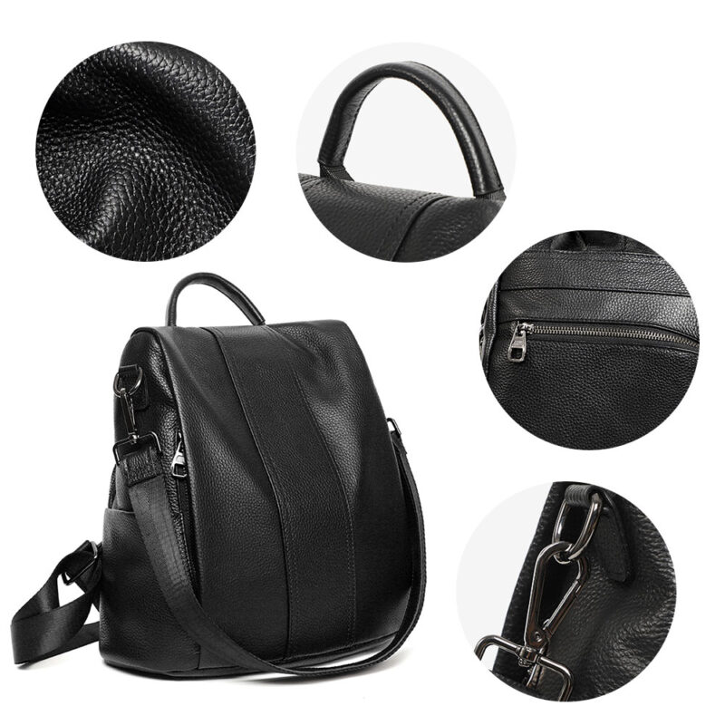 Genuine Leather Women's Backpack - Image 5