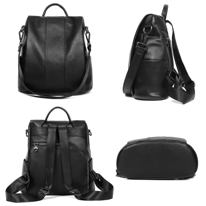 Genuine Leather Women's Backpack - Image 4