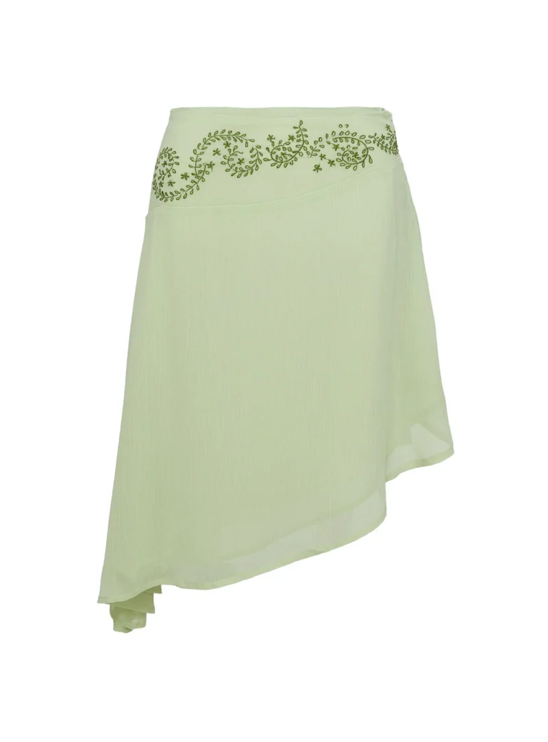 Women's 2 Piece Floral Print Cami Top and Asymmetrical Midi Skirt Set - Image 6