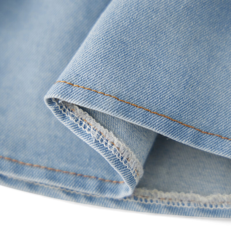 Summer Layered Ruffle Denim Mini Skirt - Image 5