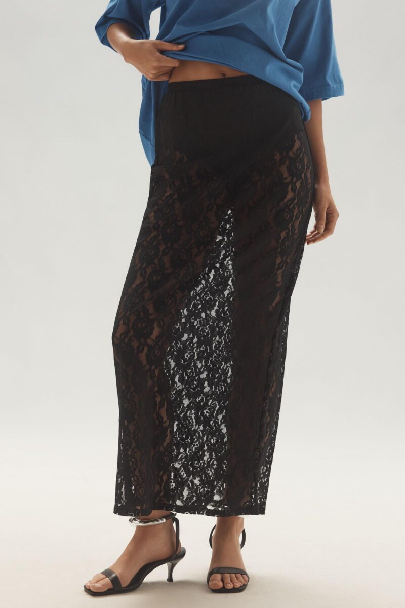 Sheer Lace Beach Cover Up Skirt - Image 8