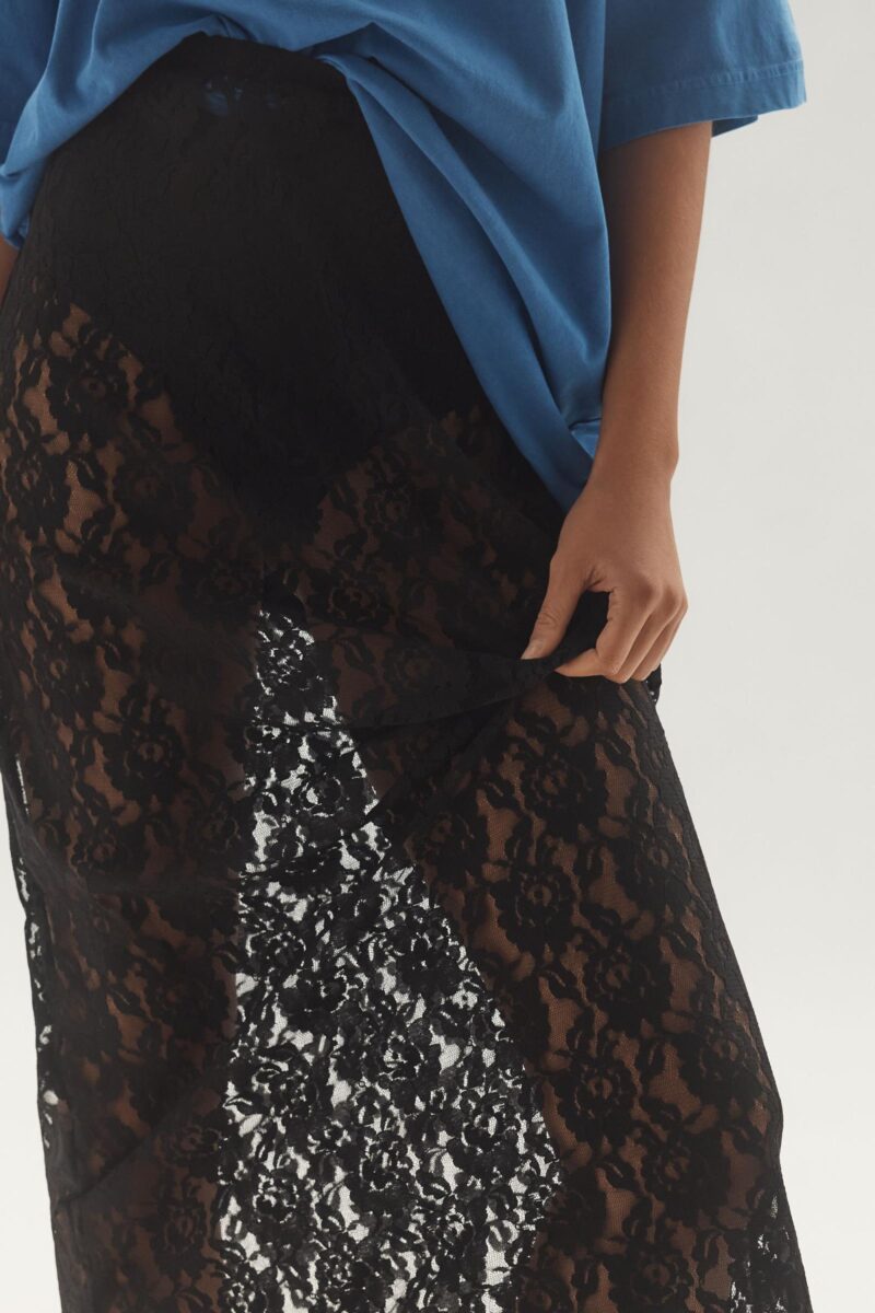 Sheer Lace Beach Cover Up Skirt - Image 9