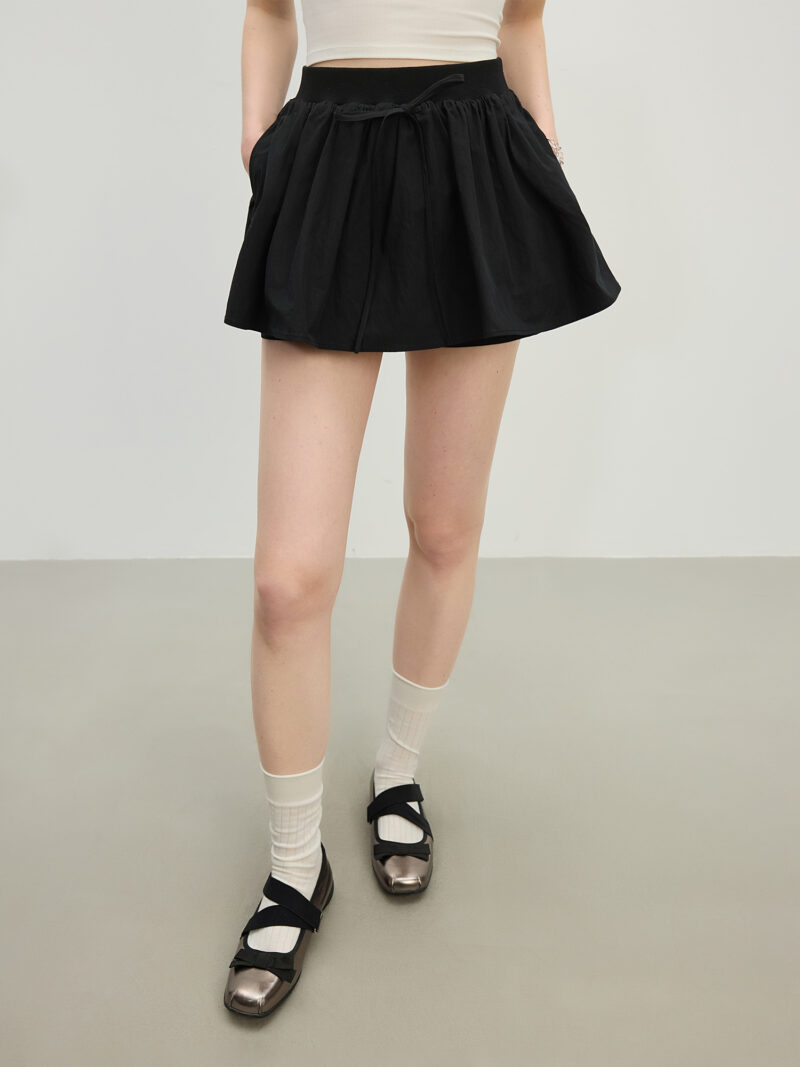 Youthful 3D Floral A-Line Skirt Shorts - Image 5