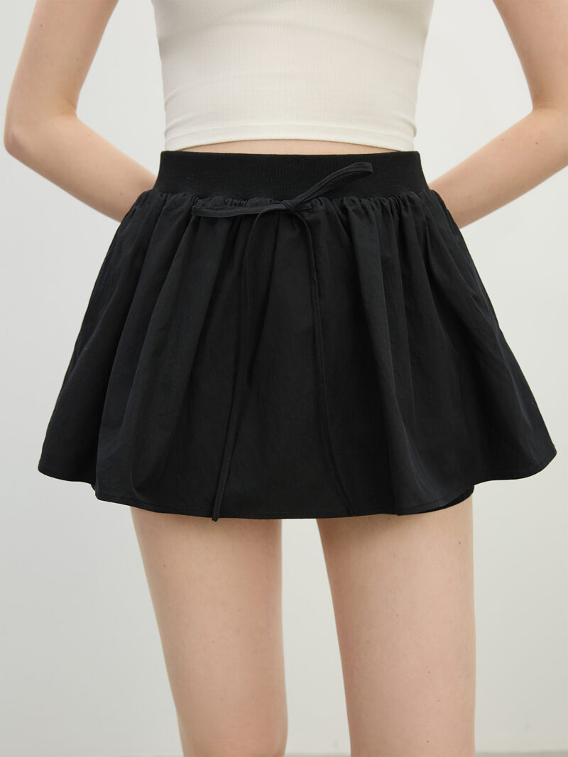 Youthful 3D Floral A-Line Skirt Shorts - Image 2