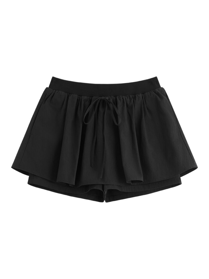 Youthful 3D Floral A-Line Skirt Shorts - Image 6