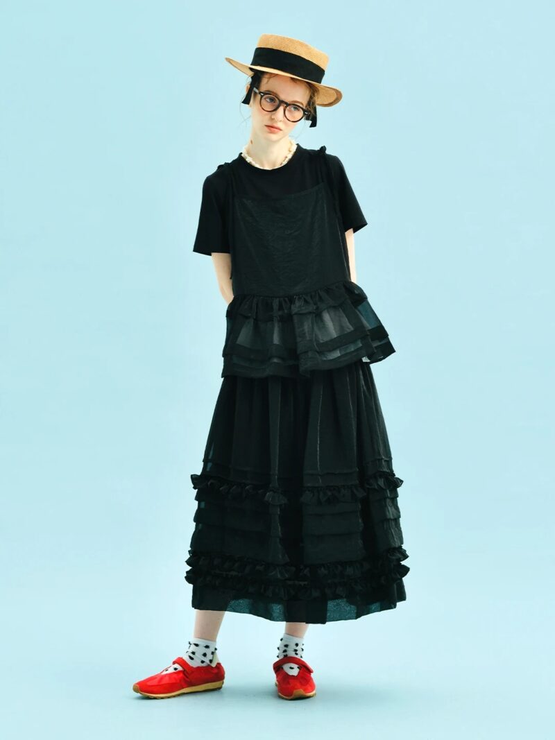 Summer A-Line Lace Layered Skirt - Image 6