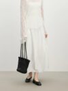 Elegant Summer Bud Skirt with Waistband