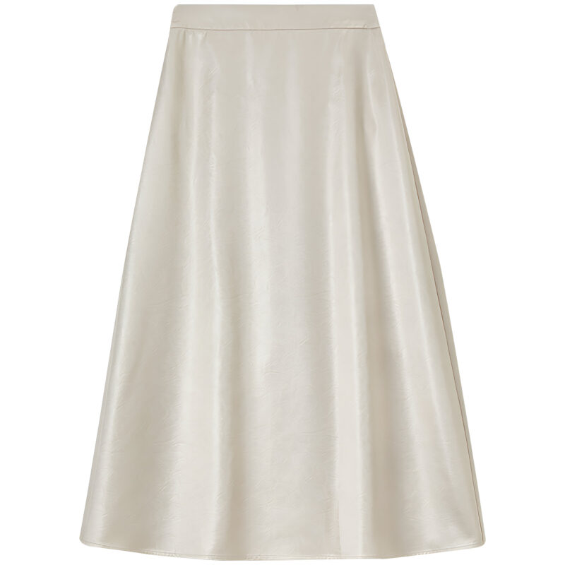 Elegant A-Line Office Skirt for Women – Mid-Calf Slit Business Skirt - Image 7