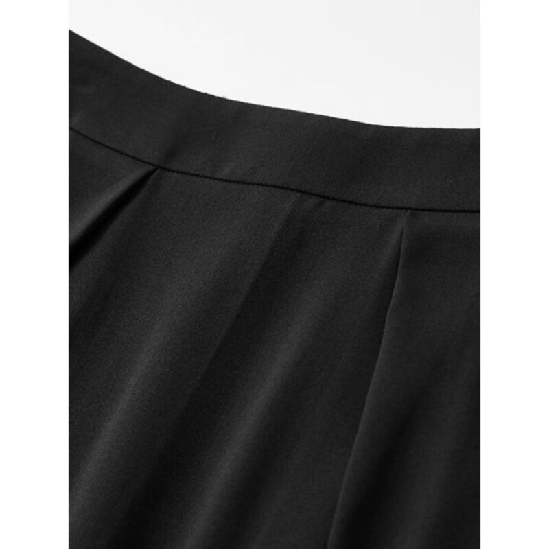Elegant High Waist A-Line Skirt - Image 4