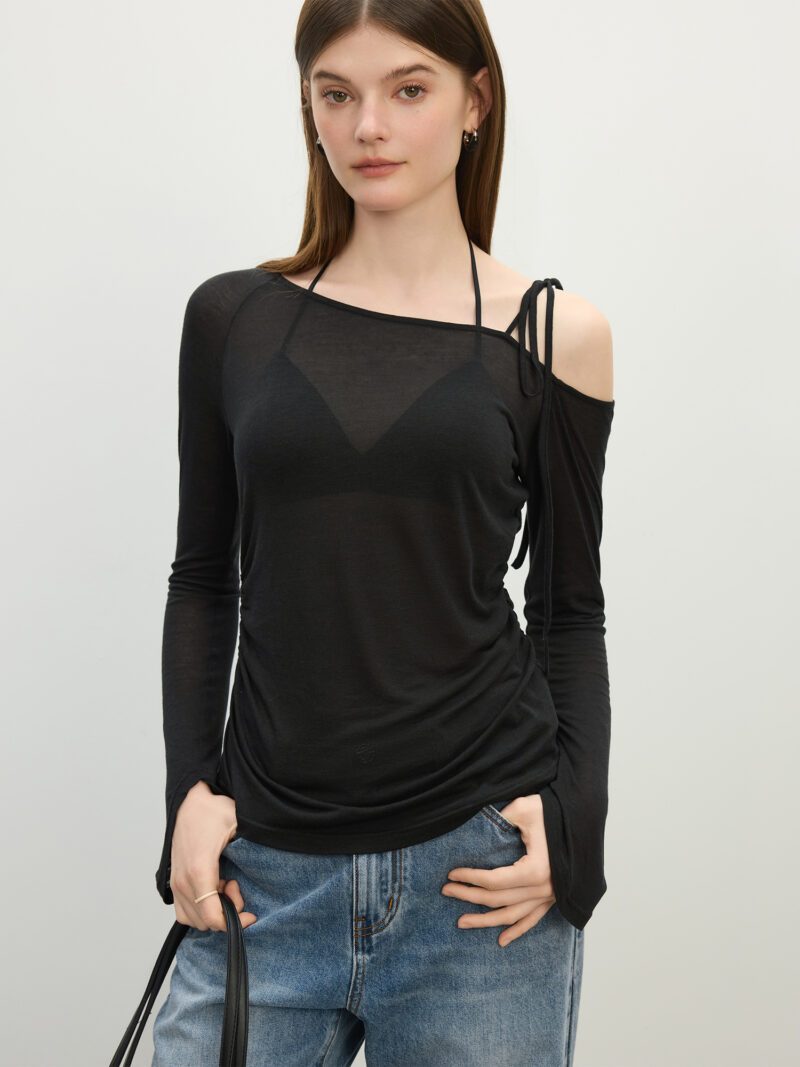 Summer Off-Shoulder Women's Tee - Image 6