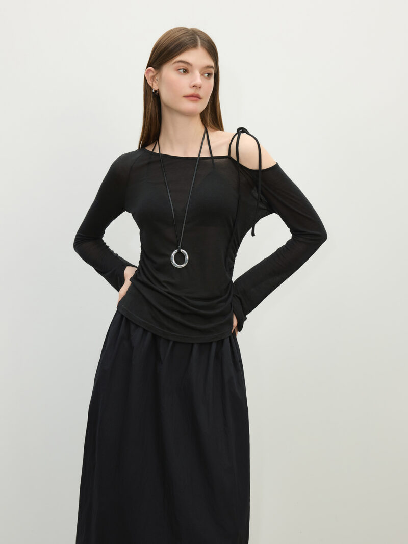 Summer Off-Shoulder Women's Tee - Image 9