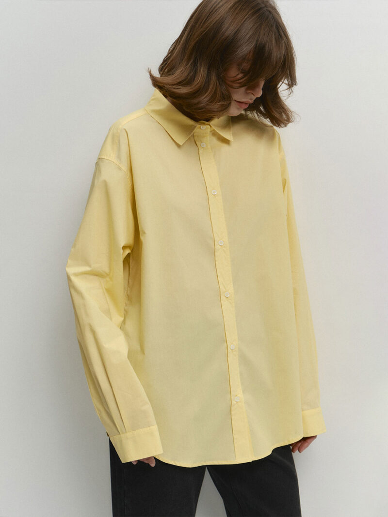 Women's Long Sleeve Cotton Chiffon Shirt – Loose Fit Office Casual Top - Image 4