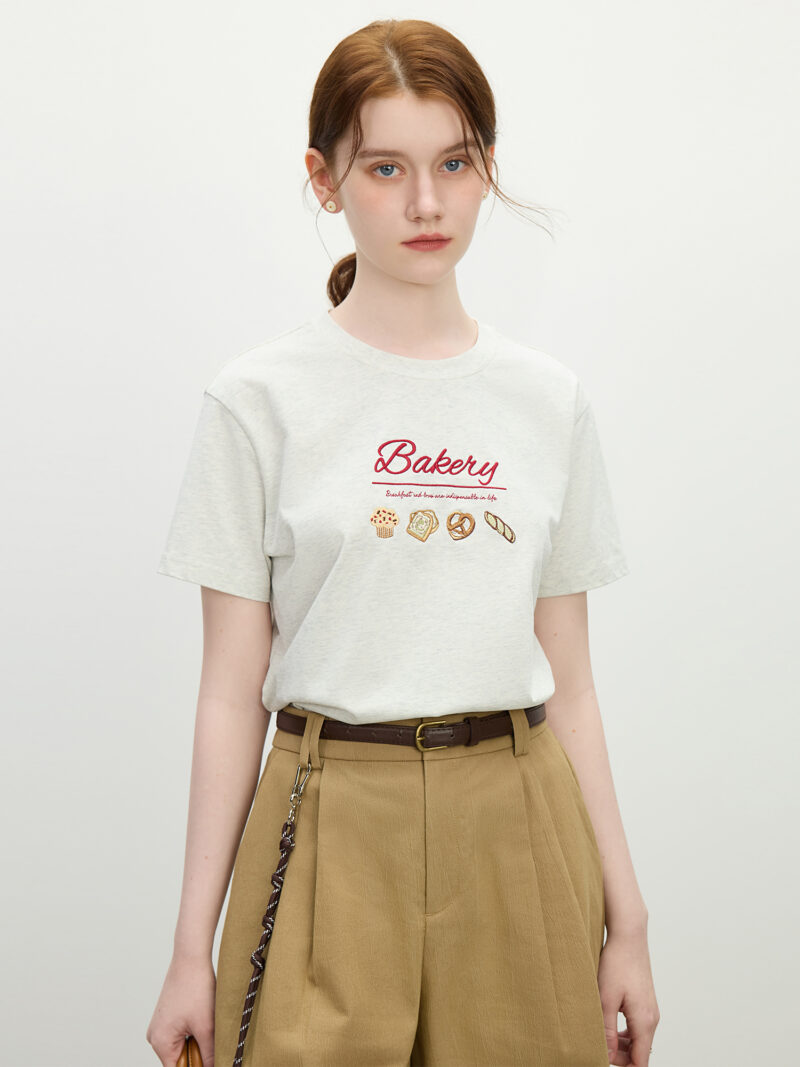 Summer Vintage Linen-Cotton Oversized Tee – Dusty Grey Casual Pullover - Image 2