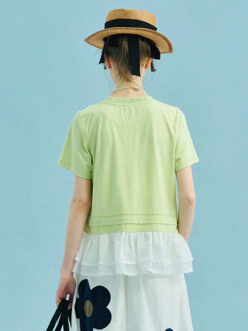 Summer Dopamine Patchwork T-shirt for Women - Image 3