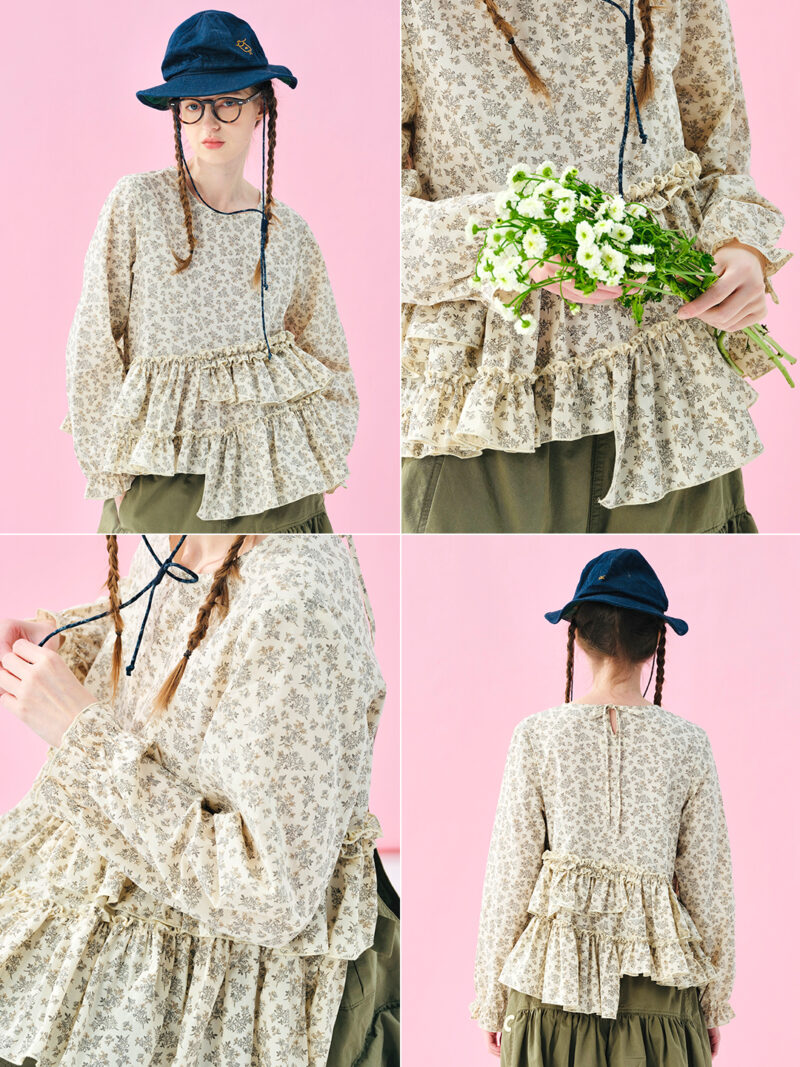 Spring-Summer Cotton Lace Irregular Loose Fit Top for Women - Image 5